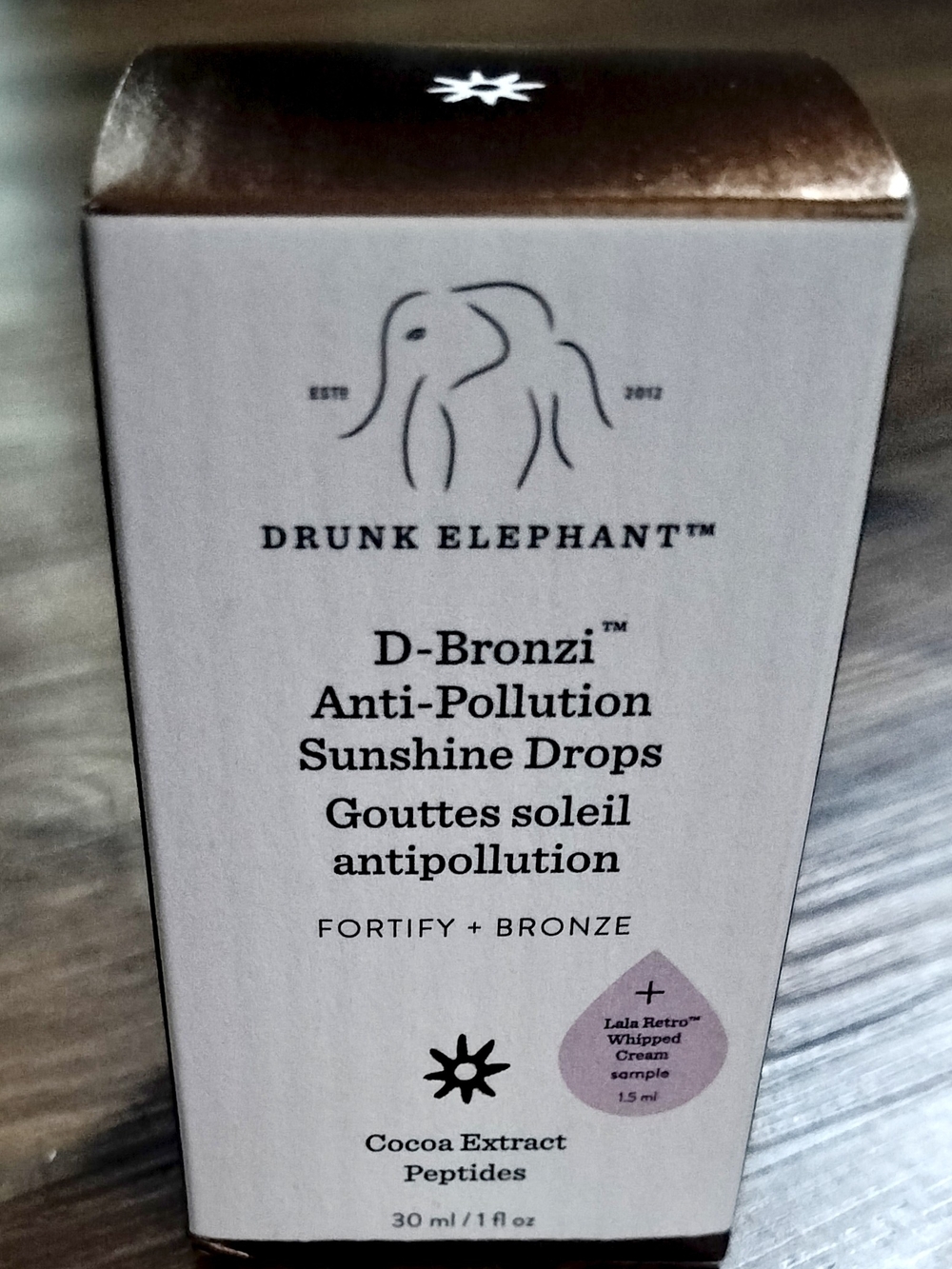 Drunk Elephant D-Bronzi Sunshine Drops — White & Bronze Packaging